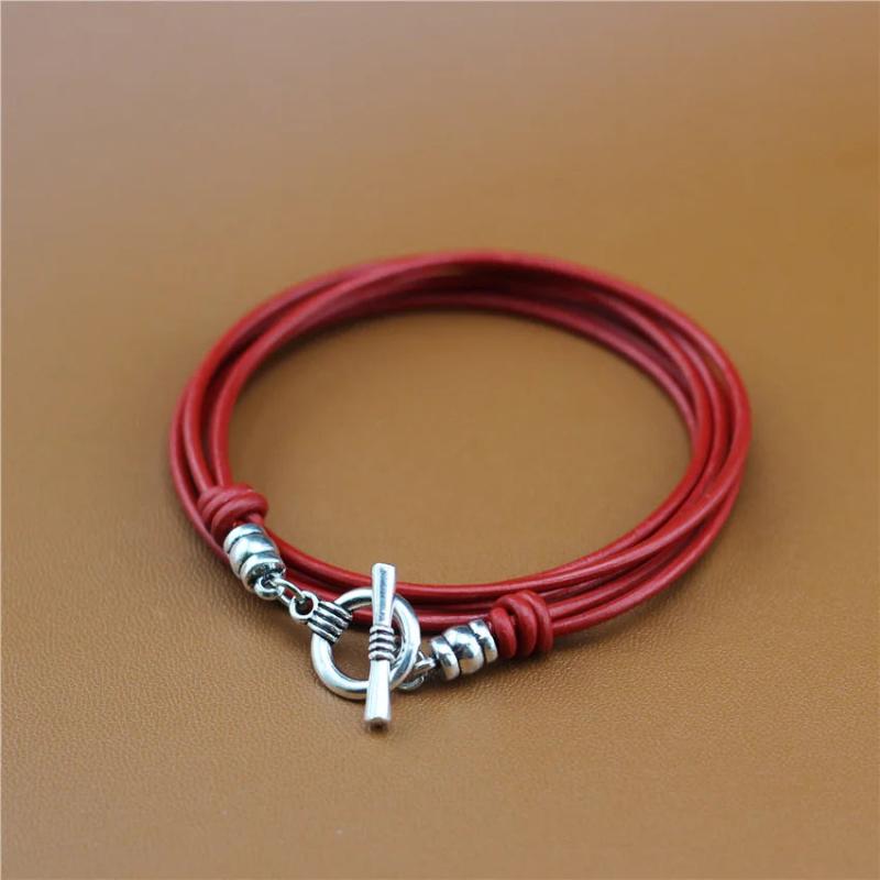 Anslow Jewelry Retro Multilayer Leather Bracelet For Men