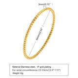 Stainless Steel Slip Cuff Bracelet for Women Girls