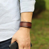 Punk Vintage Leather Men's Bracelet Classic Multi-layer Style Gift