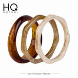Vintage Resin Acrylic Geometric Square Bangle Bracelet for Women