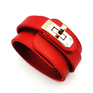 Multi-layer Alloy Leather Bracelet Retro Punk Casual Jewelry