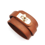 Multi-layer Alloy Leather Bracelet Retro Punk Casual Jewelry
