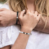 A-Z Letters Beads Charm Couple Bracelets for Women Men