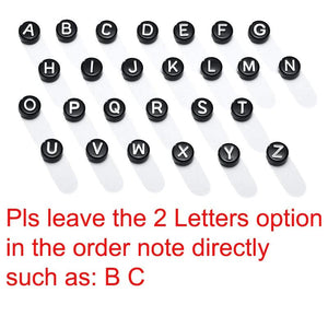 A-Z Letters Beads Charm Couple Bracelets for Women Men