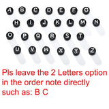 A-Z Letters Beads Charm Couple Bracelets for Women Men