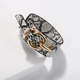 Kirykle Women Bracelet Leopard Leather Bracelets & Bangles Wide Wrap Bracelet