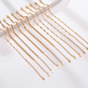Stainless Steel Chain Bracelet Bangle for Women, Adjustable Charm Bracelet