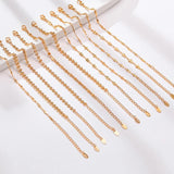 Stainless Steel Chain Bracelet Bangle for Women, Adjustable Charm Bracelet
