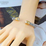 Heart Crystals Charm Bracelets Stainless Steel Cable Wire