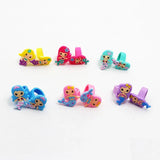 12pcs Mermaid PVC Kids Bracelets Adjustable Bangles