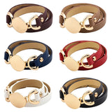 Retro Leather Bracelet For Women Classic Exaggerated Jewelry