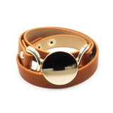 Retro Leather Bracelet For Women Classic Exaggerated Jewelry