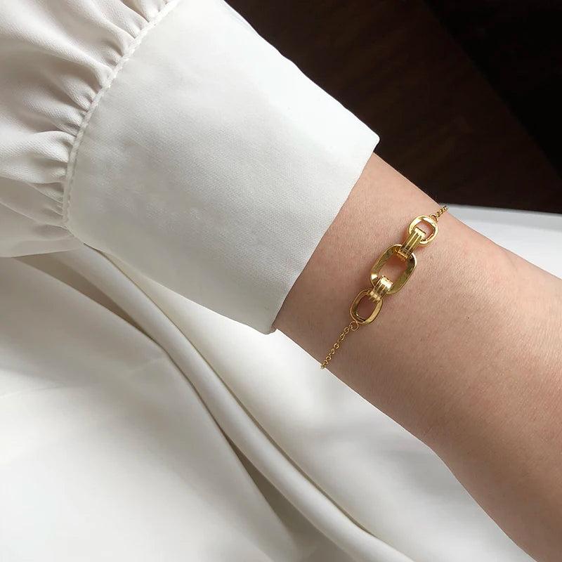18K Plated Stainless Steel Chain Bracelet