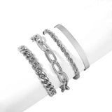 Bohemia Chain Cuff Bracelet Set For Women