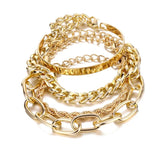 Bohemia Chain Cuff Bracelet Set For Women