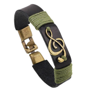 Steampunk Music Note ID Bracelet Charm Rock Bracelets