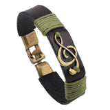 Steampunk Music Note ID Bracelet Charm Rock Bracelets