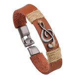 Steampunk Music Note ID Bracelet Charm Rock Bracelets