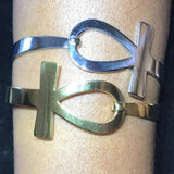 Egyptian Ankh Bracelet Cross Pharaoh Bracelet Bangles Stainless Steel