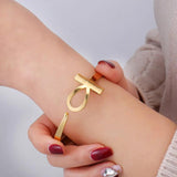 Egyptian Ankh Bracelet Cross Pharaoh Bracelet Bangles Stainless Steel