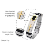 Adjustable Cross Titanium Steel Bracelets for Men Women