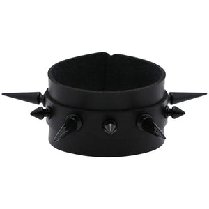 Punk Leather Wristband Studded Spike Rivets Cuff Gothic Bracelet