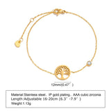 Tree of Life Charm Bracelet with CZ