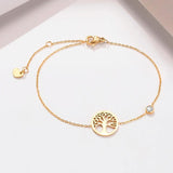 Tree of Life Charm Bracelet with CZ