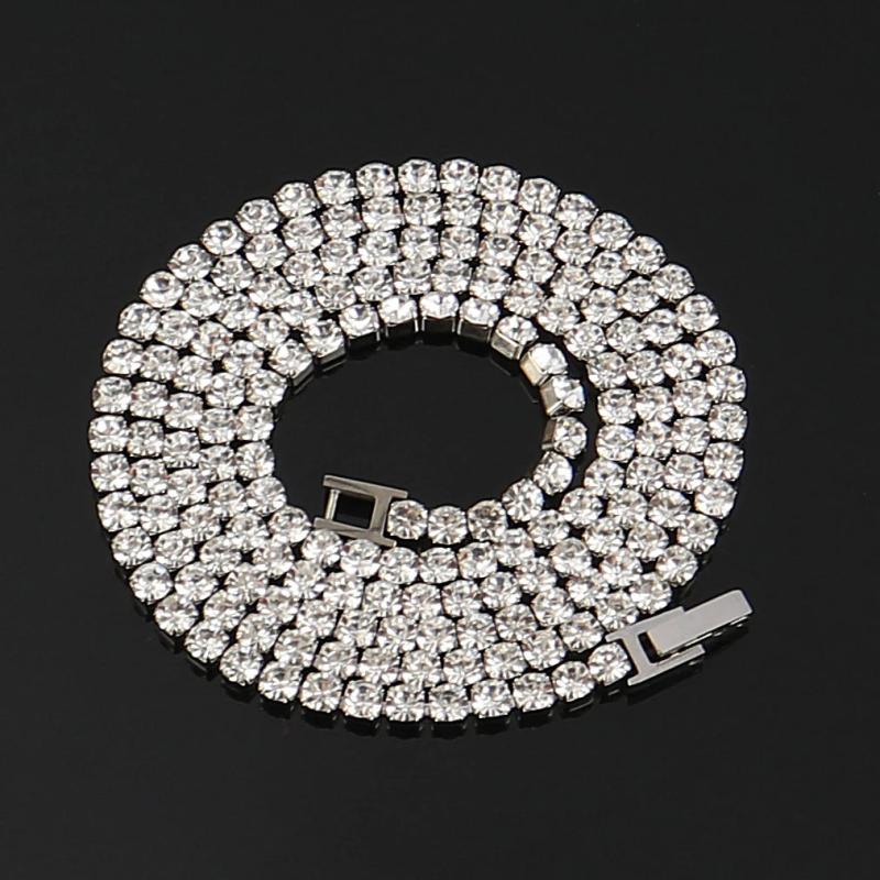 4MM Tennis Chain Bracelets Stainless Steel Crystal Bracelet