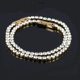 4MM Tennis Chain Bracelets Stainless Steel Crystal Bracelet