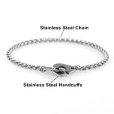 Steel Handcuffs Bracelet For Couple High Quantity Jewelry