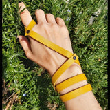Charm Leather Bracelet Punk Rock Wide Cuff Bangles
