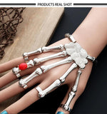 Steampunk Skeleton Hand Bracelet Punk Nightclub Skull Finger