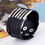 Vintage Punk Retro Multilayer Leather Bracelet for Men