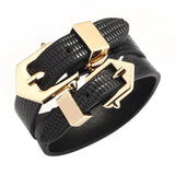 Geometric Leather Bracelet Set Punk Casual Bracelet