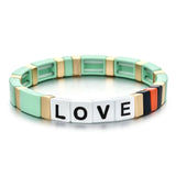 Tide Jewelry Heart To Heart Bracelet Forever Love Charm Tile Bangle