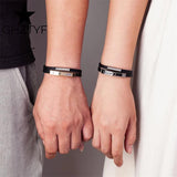 Infinity Lucky Couple Bracelets Double Layer Silicone Belt Stainless Steel Gift