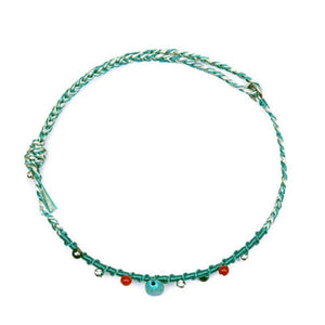 Wave Summer Green Weave Bracelet Celebrity Jewelry Accessories Fan