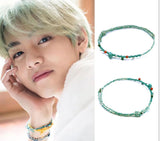 Wave Summer Green Weave Bracelet Celebrity Jewelry Accessories Fan
