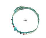 Wave Summer Green Weave Bracelet Celebrity Jewelry Accessories Fan