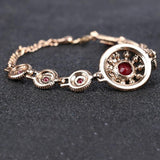 Bohemian Bracelets for Women Red Resin Bangle Retro Royal Jewelry