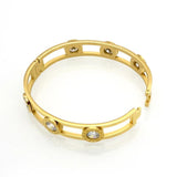 Crystal Cuff Bracelet Bangle Stainless Steel Women Bracelets & Bangles