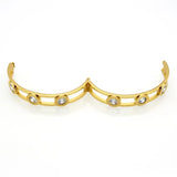 Crystal Cuff Bracelet Bangle Stainless Steel Women Bracelets & Bangles