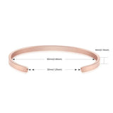 I Am Enough Friendship Bangle Stainless Steel Bracelet