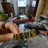Religious Jesus Bracelet Stainless Steel Leather Cuff Bangle