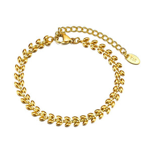 Delicate Hollow Triangle Chain Bracelet, Charm Bracelet Stainless Steel