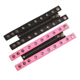 Wide Punk Leather Bracelet Geometric Metal Wrap Charm Jewelry