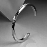 Silver Stainless Steel Punk Bracelet for Women
