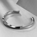 Silver Stainless Steel Punk Bracelet for Women
