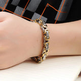 8mm Classic Punk Stainless Steel Bracelet For Mens